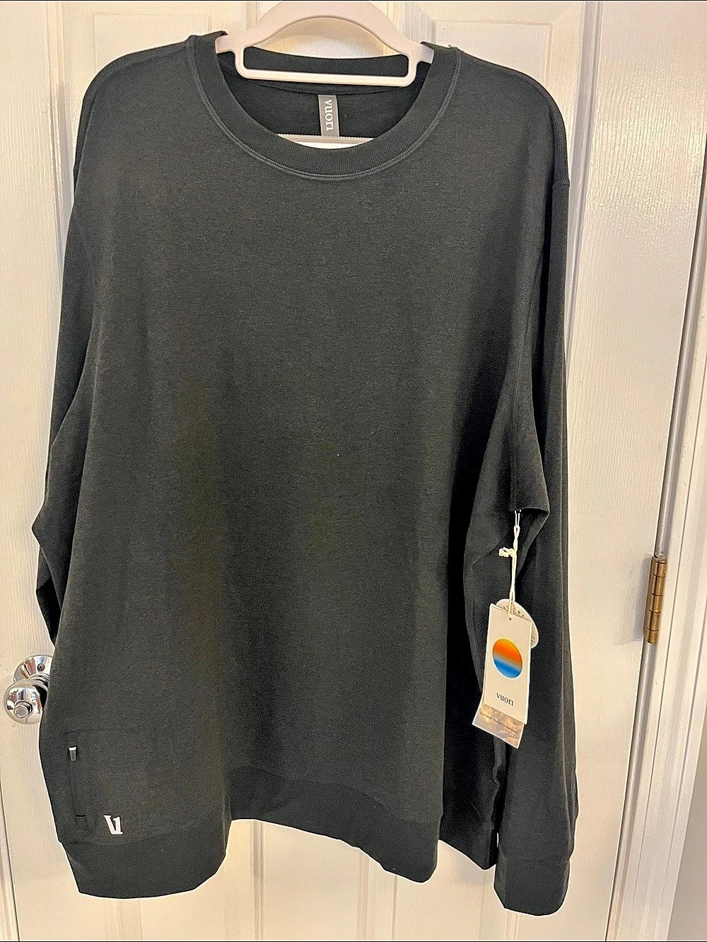 Vuori Ponto Performance Crew Men's Black 3XL NWT